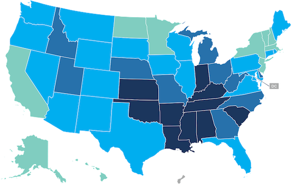 U.S. PDMP map